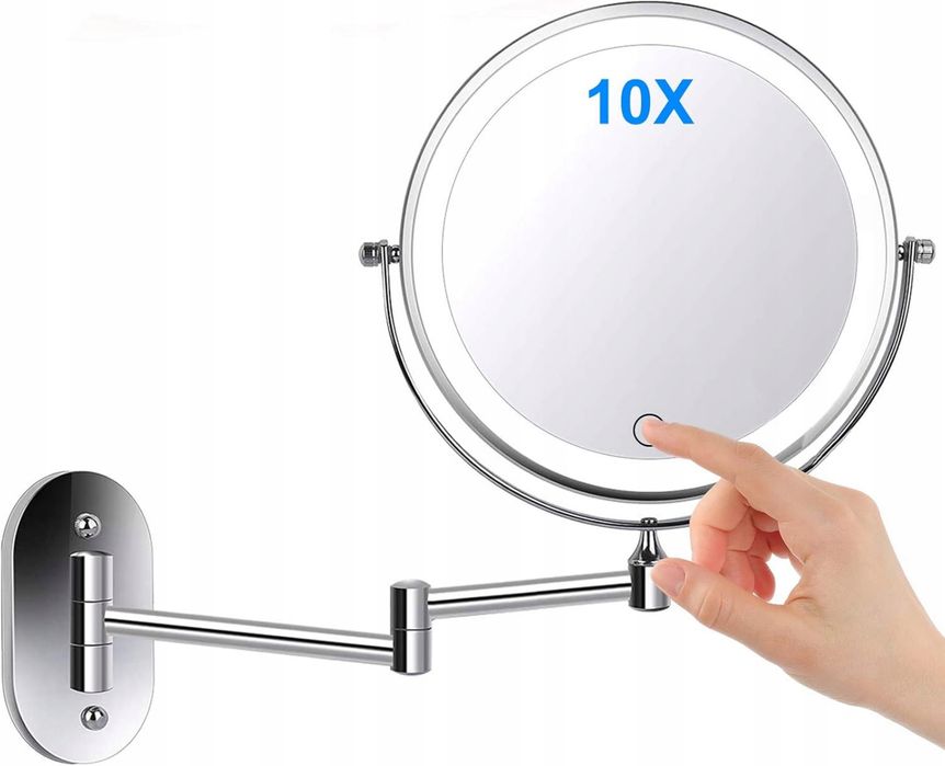 Lustro ścienne z 10-krotnym powiększeniem