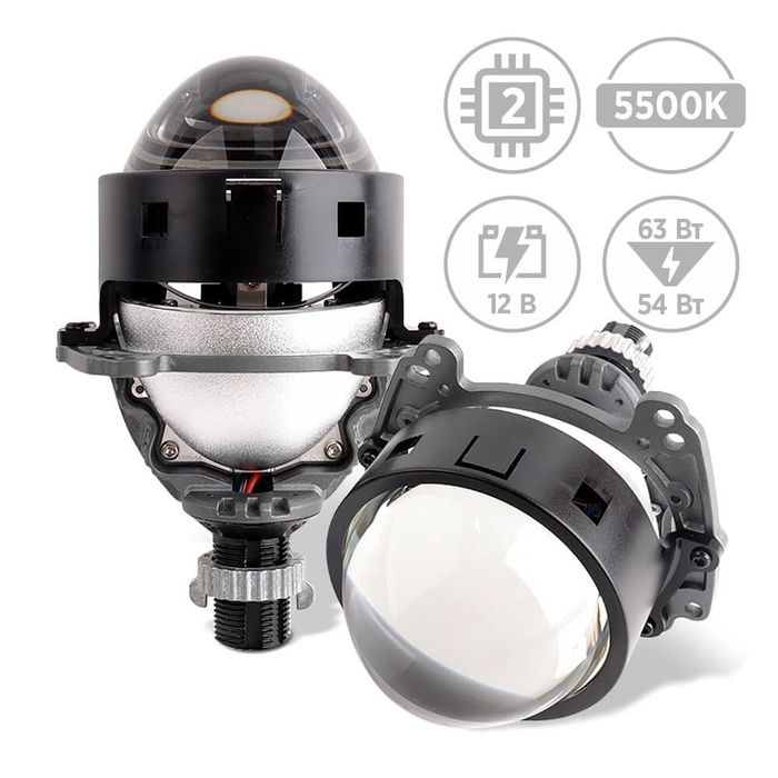 Автомобильные светодиодные (LED) линзы AMS ORIGINAL A1 2.5 F/R