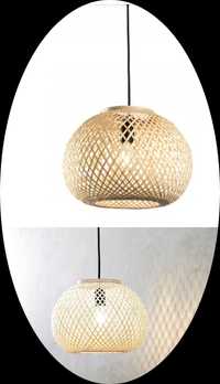 Lampa wisząca SIGVARD Ś35xW25cm bambus.