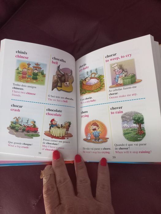 Dicionário Português Inglês ilustrado - Primeira Biblioteca