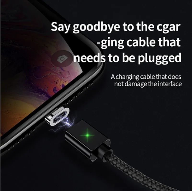 2.5 Ампера Быстрая магнитная зарядка юсб плоский магнит микро usb шнур