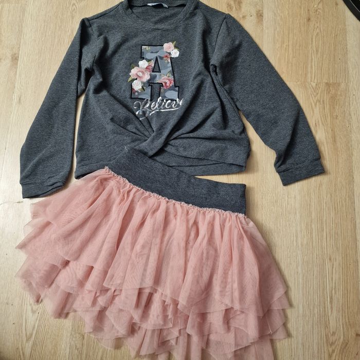 Mayoral piekny komplet spodniczka bluza 128