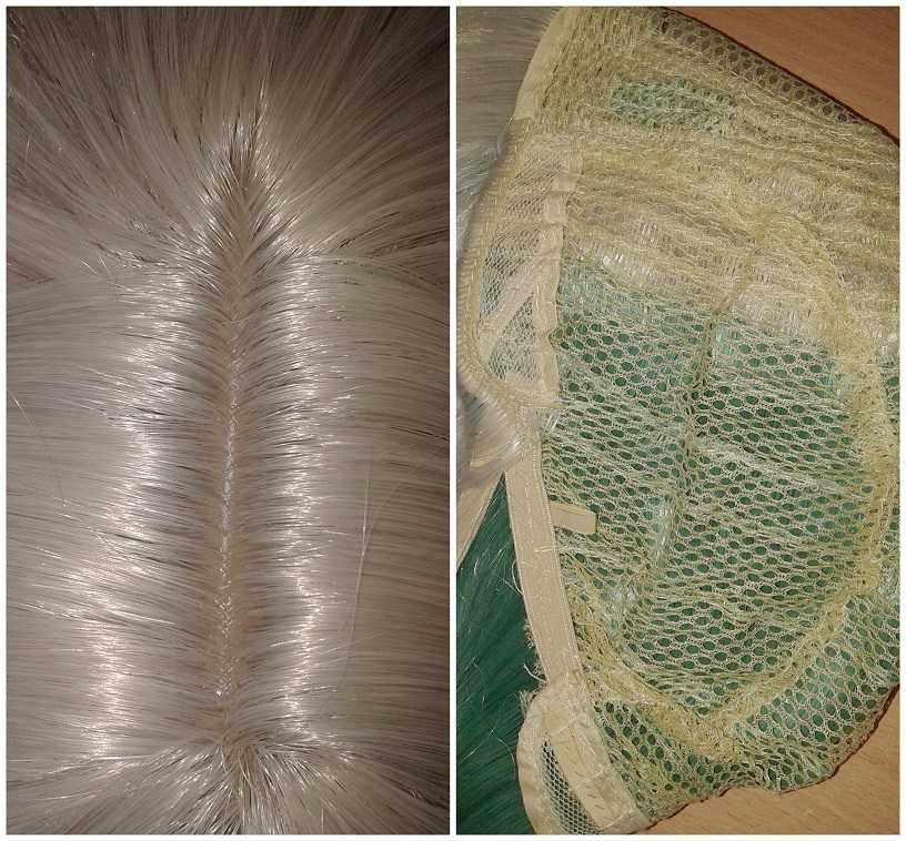 Toilet bound Hanako Yashiro Nene cosplay wig peruka szara zielona