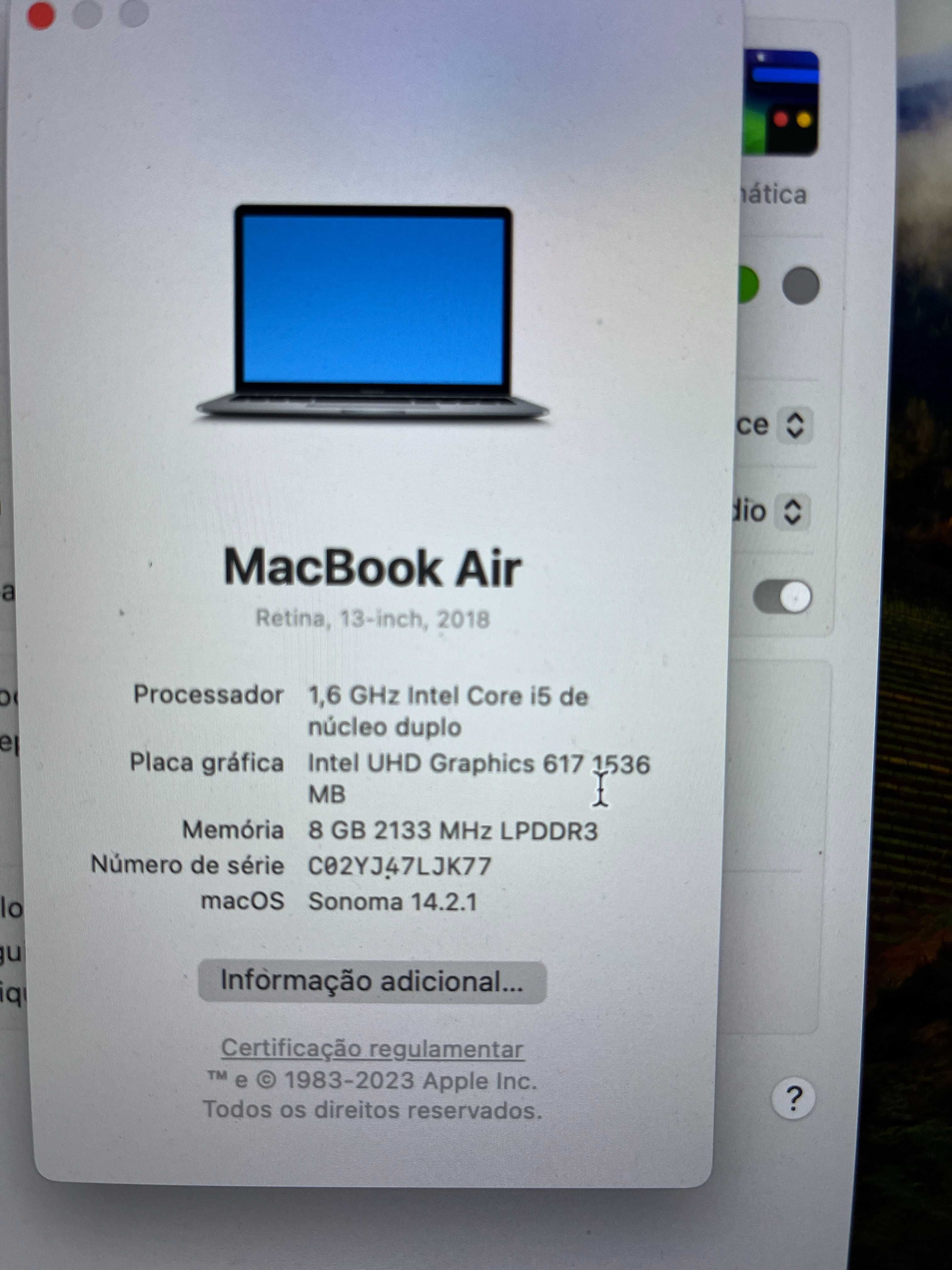 Macbook Air 2018 spacegray