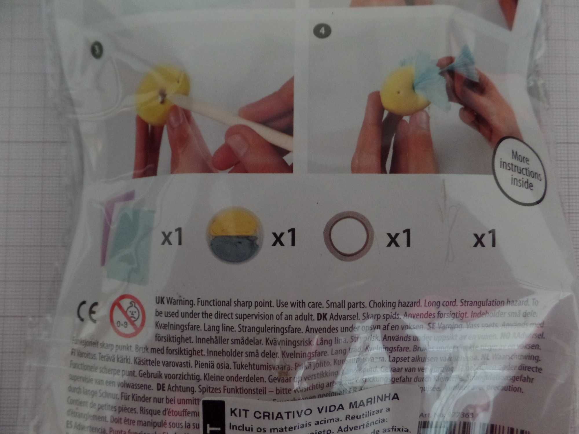 Mini Kit Criativo " Vida Marinha" Novo/Selado (BOX)