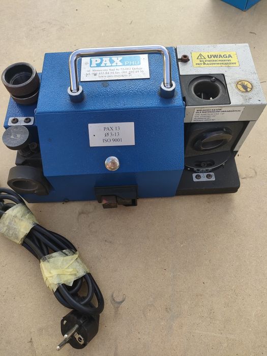 Profesjonalna Ostrzałka do wierteł PAX 13 (3-13mm) – Jak Nowa, Komplet