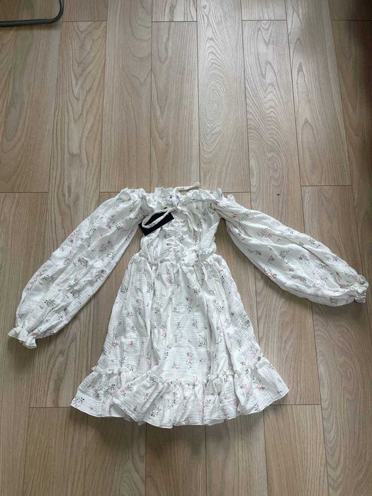 Жіноча Муслінова сукня біла 100% бавовна