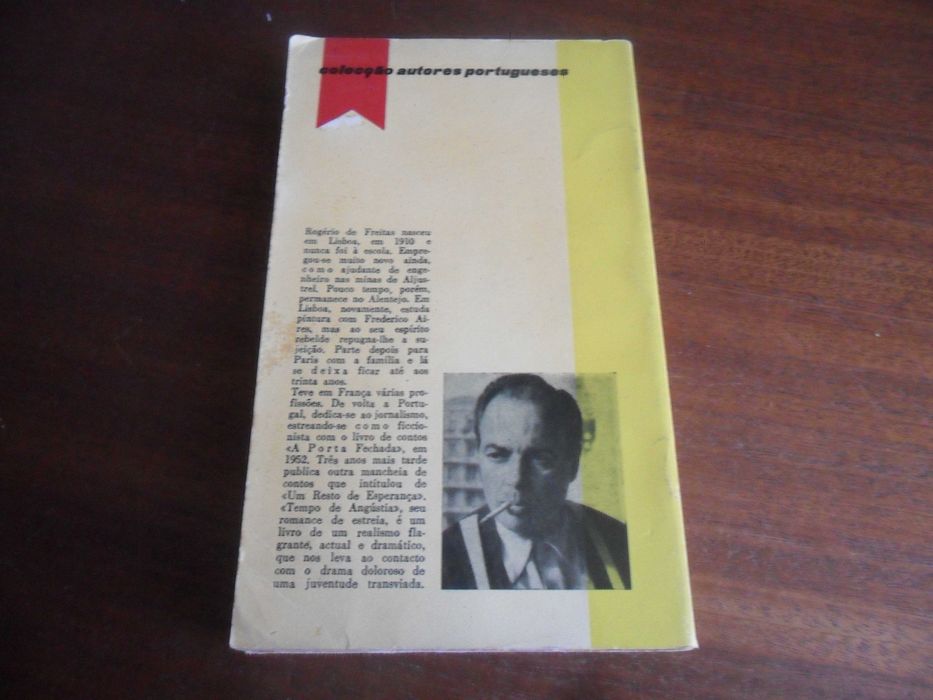 "Tempo de Angústia" de Rogério de Freitas - 1ª Edição de 1958
