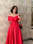 Vestido Cetim Vermelho