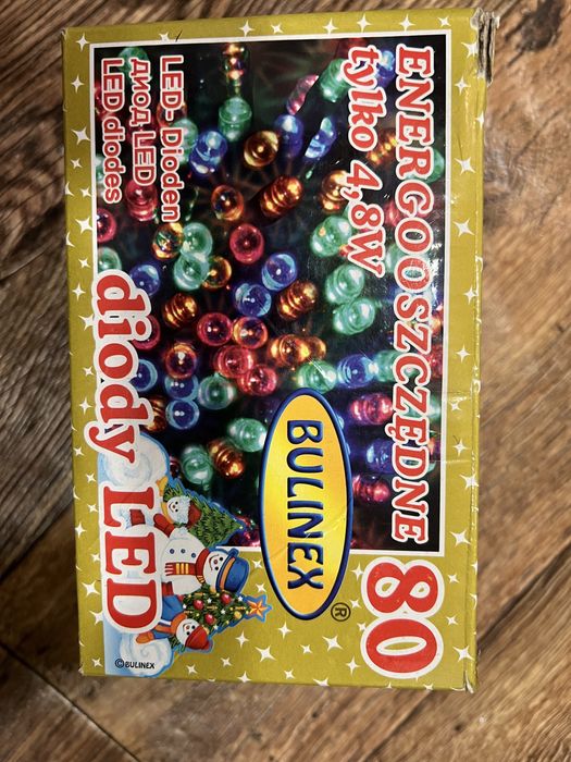 Lampki choinkowe 80 led multikolor Bulinex