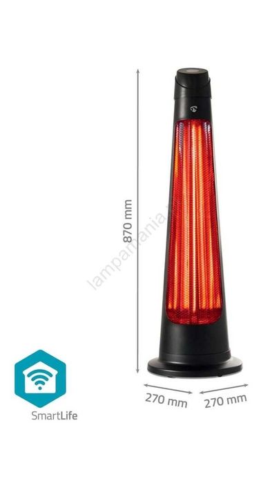 Aquecedor de Esplanada/ Jardim/ Pátio NEDIS HTPA21BKW