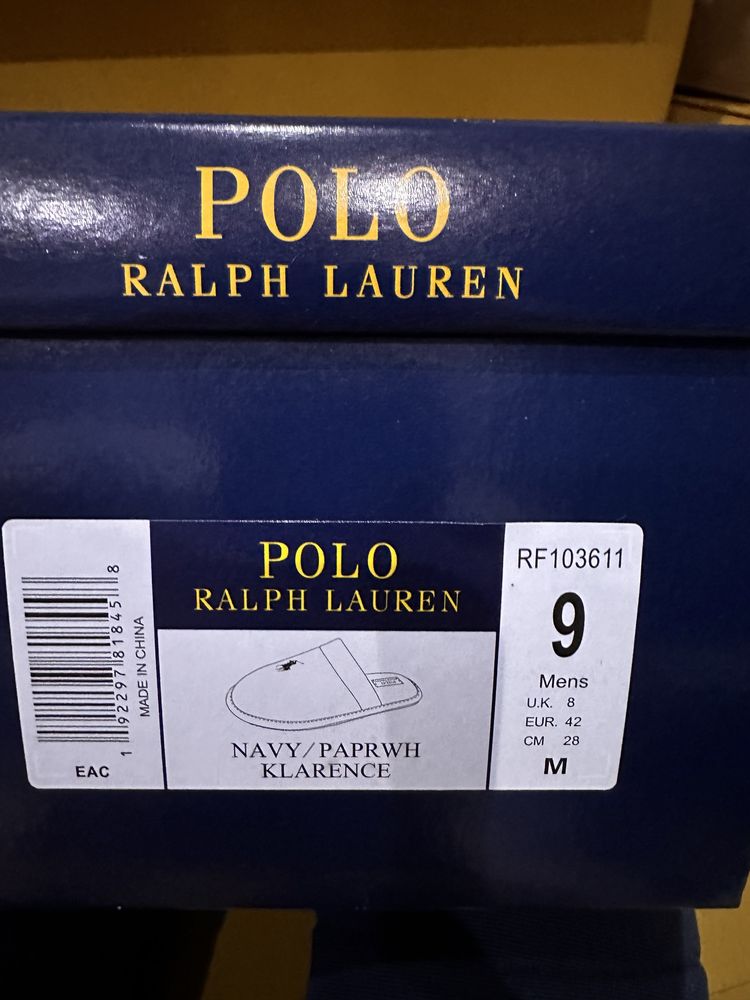 Kapcie Ralph Lauren nowe oryginał 100%