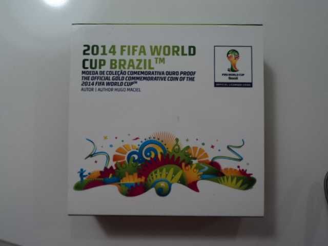 Moeda ouro FIFA copa Brasil 2014