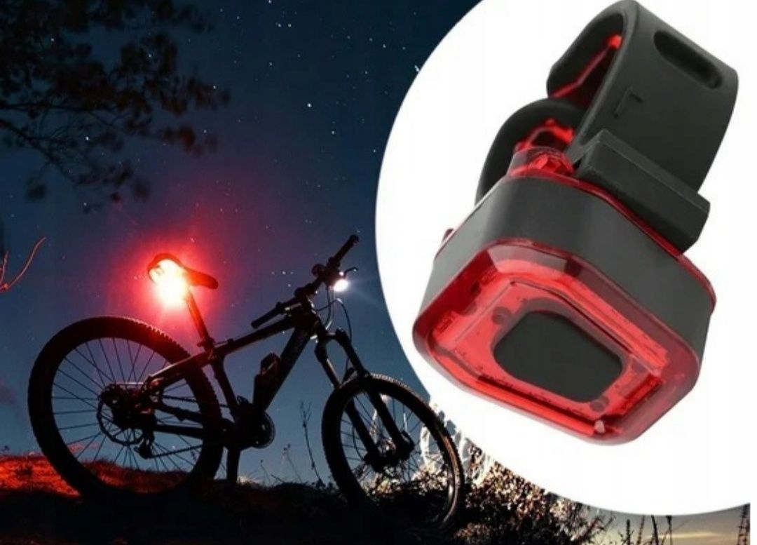 Lampka rowerowa LED przednia tylna latarka zestaw USB lampek rowerowyc