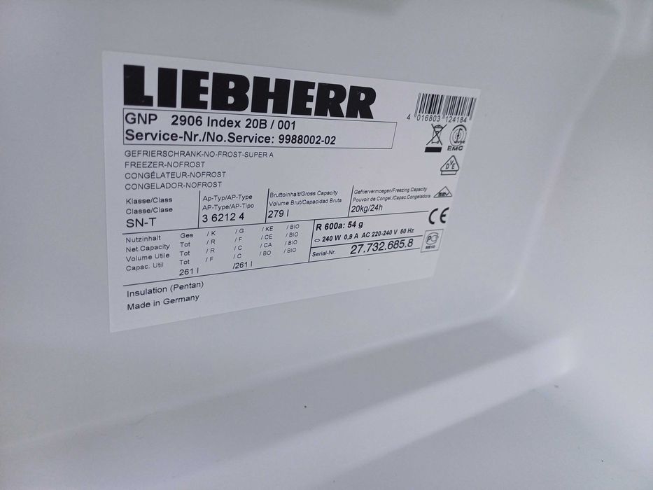 Морозильна камера німецького виробника Liebherr 280 літрів no Frost