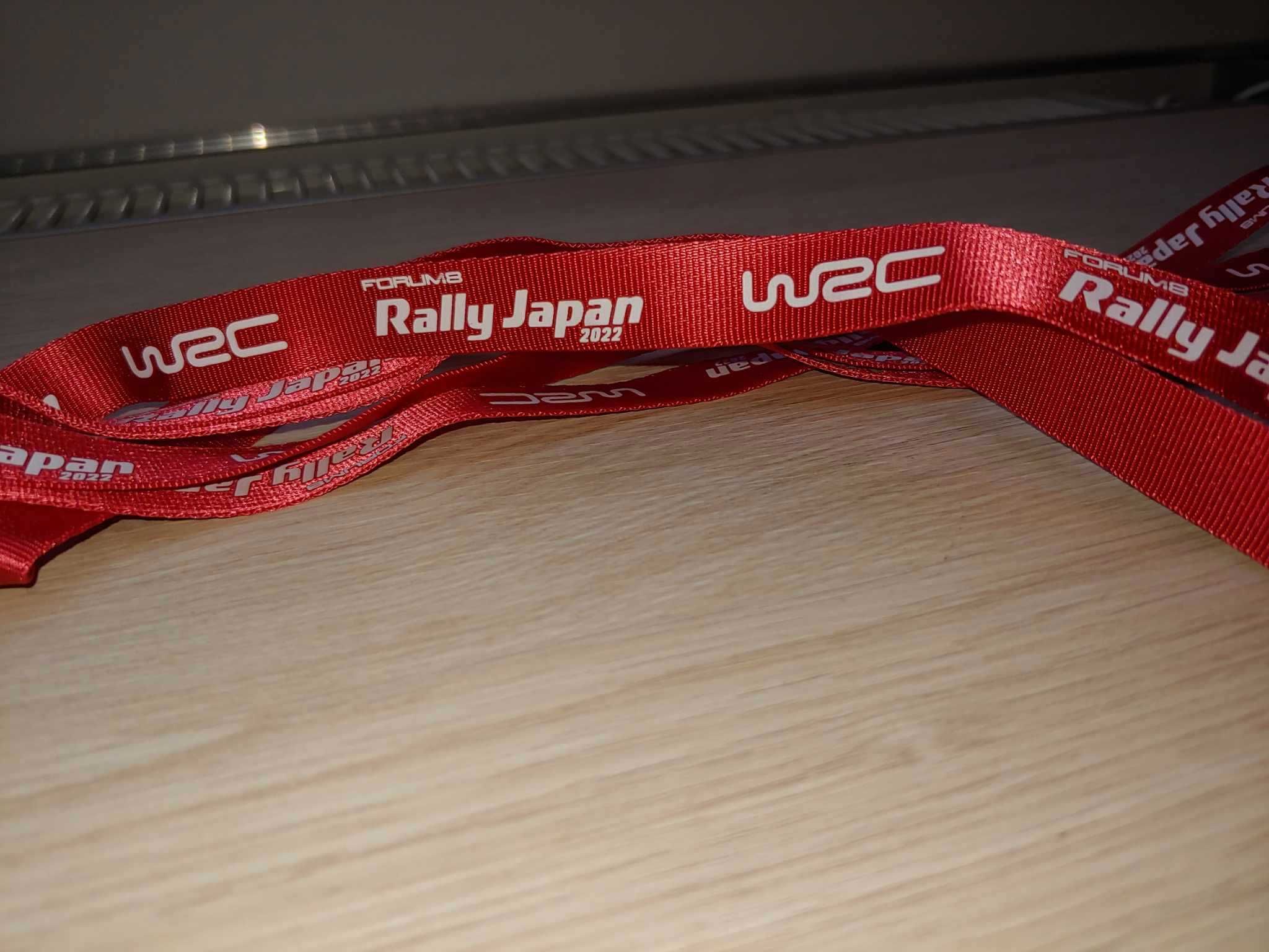 Bilet + Smycz Pamiątkowy z Rally Japan 2022 Wrc Oryginał