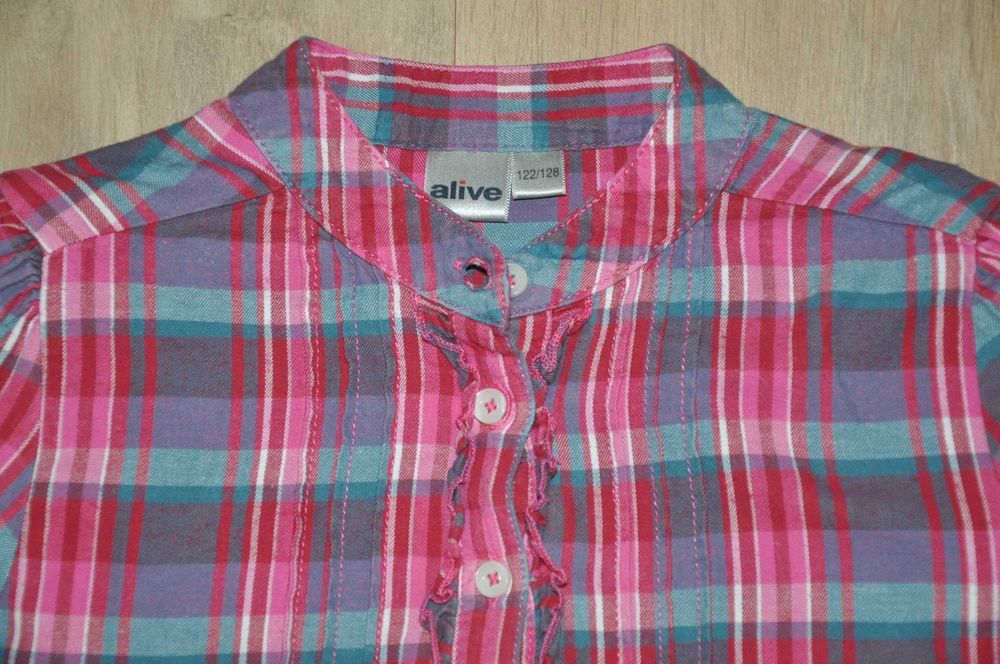 Bluzka elegancka, wizytowa ALIVE 122-128cm (7-8Lat )długi rękaw, super