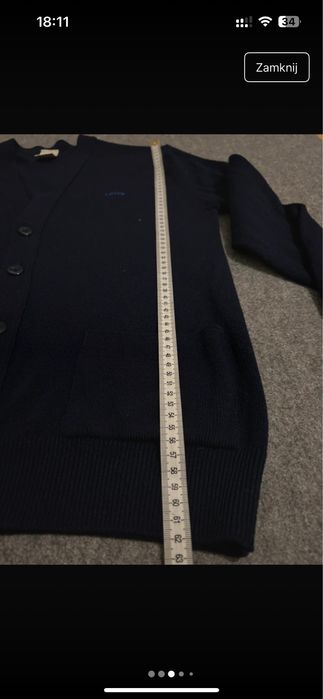 Levi’s kardigan krótki granatowy L wełniany #levis #welniany