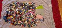 Lote de 9 Kg de peças tipo Lego