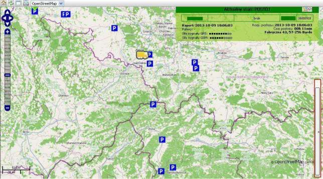 Lokalizator MONITORING POJAZDÓW GPS ,kontrola paliwa, PRO