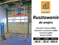Wypożyczę RUSZTOWANIE 4m uniwersalne aluminiowe mobilne do wnętrz