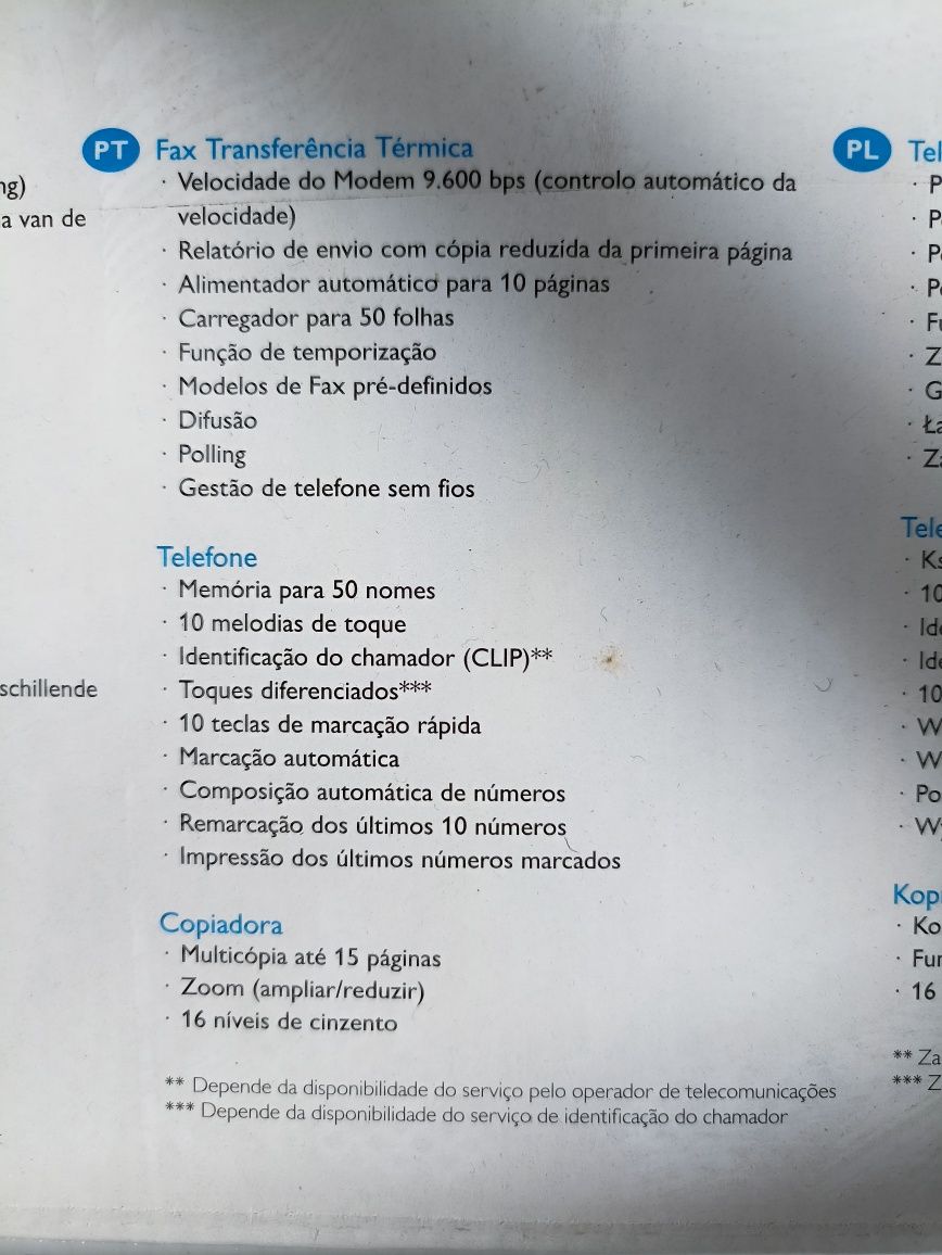 Fax telefone copiador Philips Magic 5 eco