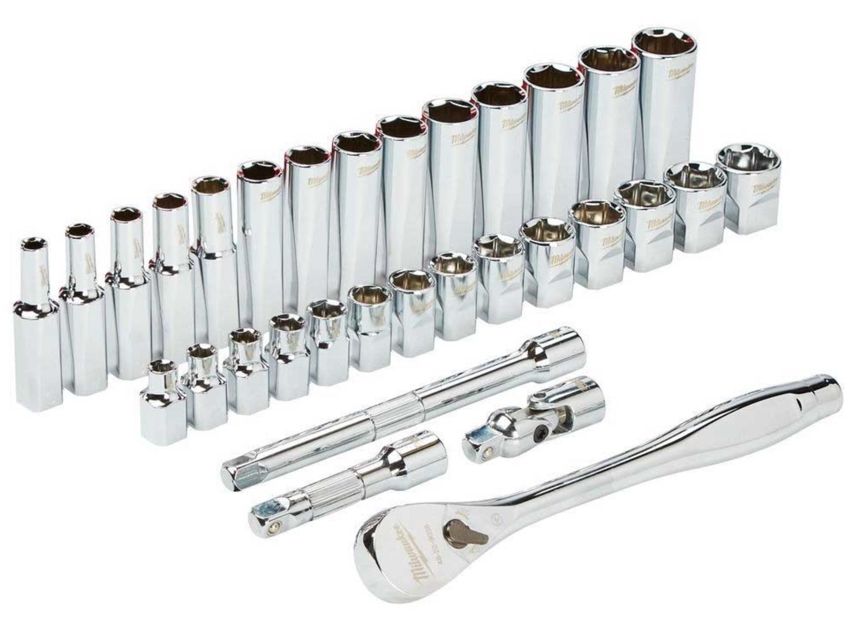 Набір, набор метричних головок Milwaukee 3/8" 32 шт (4932464945)