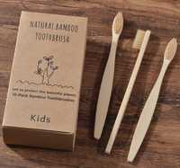 Escovas de dentes em bambu para criança (cor bege disponível)