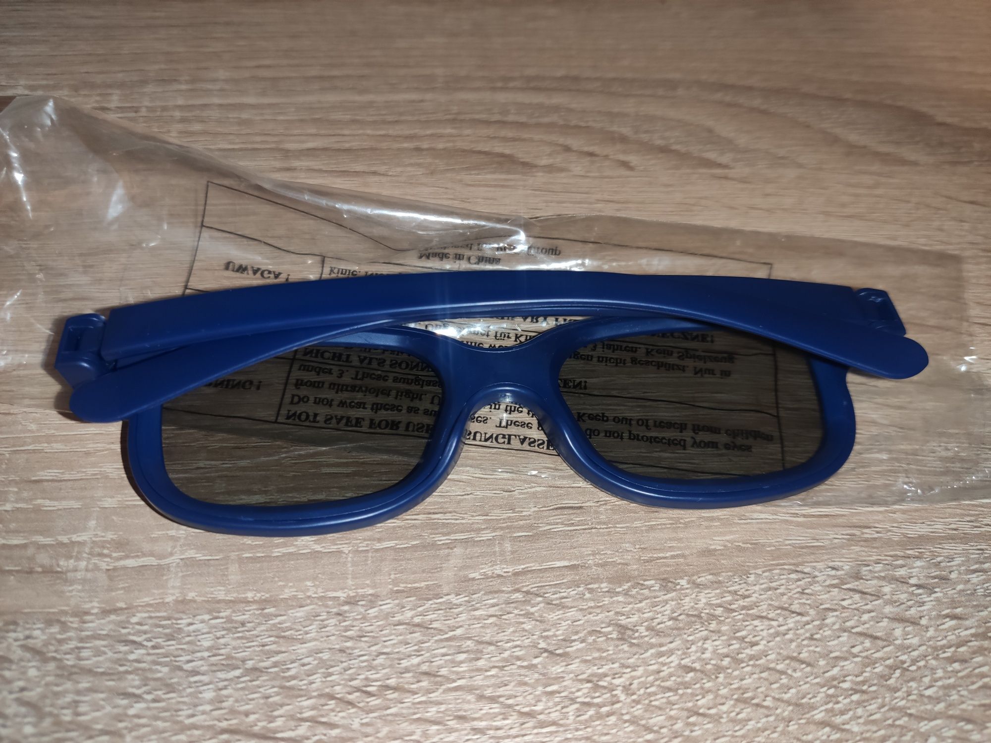 okulary 3d nowe niebieskie oprawki