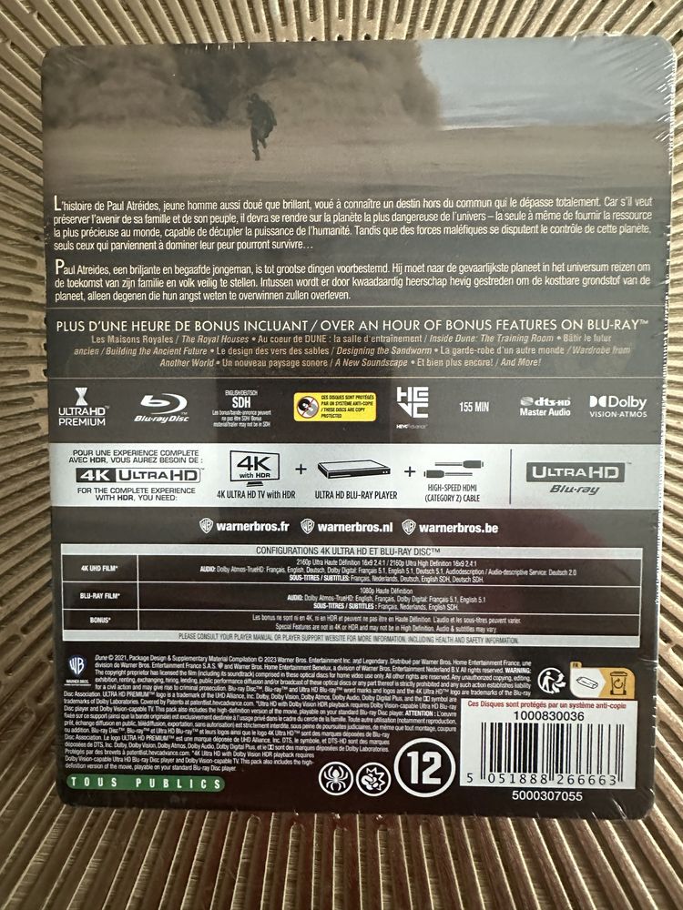 Duna 4K+Blu-Ray Steelbook Polski Lektor i napisy.