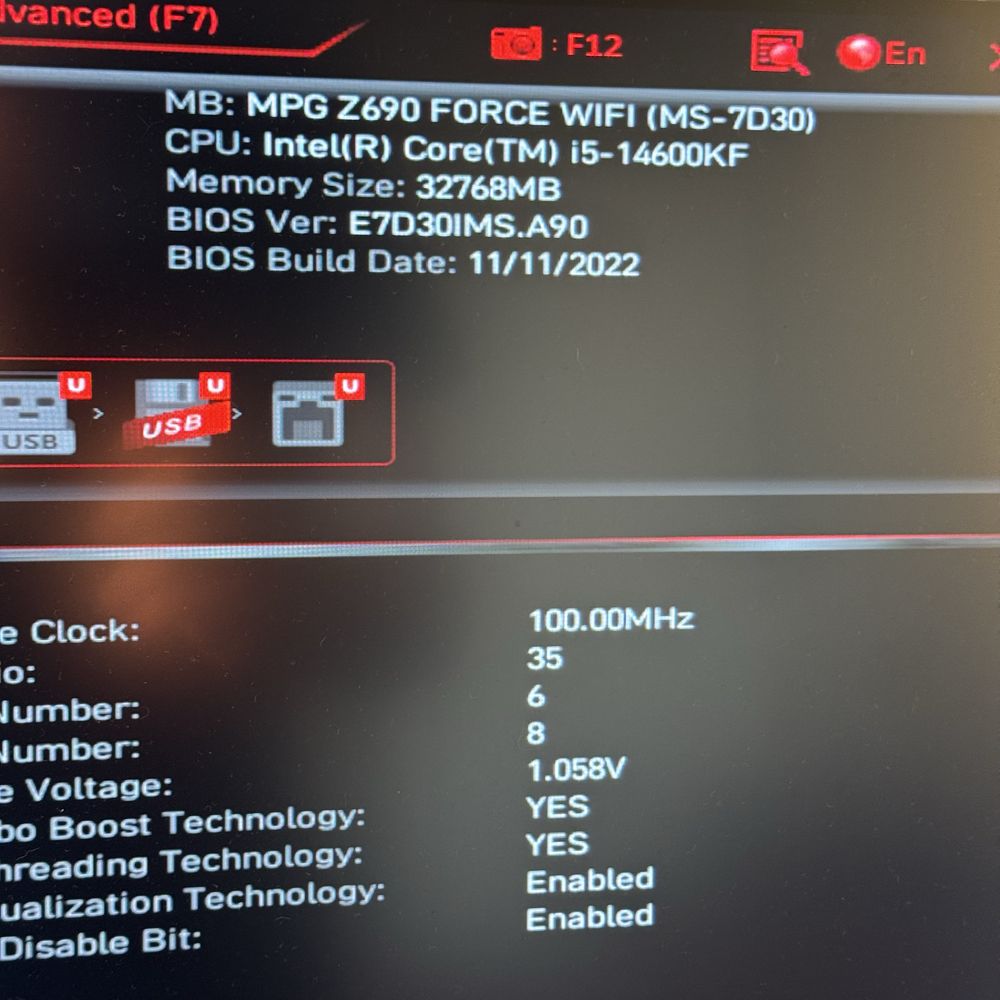 Топ комплект i5 14600KF, Z690 Msi Mag Force материнська плата