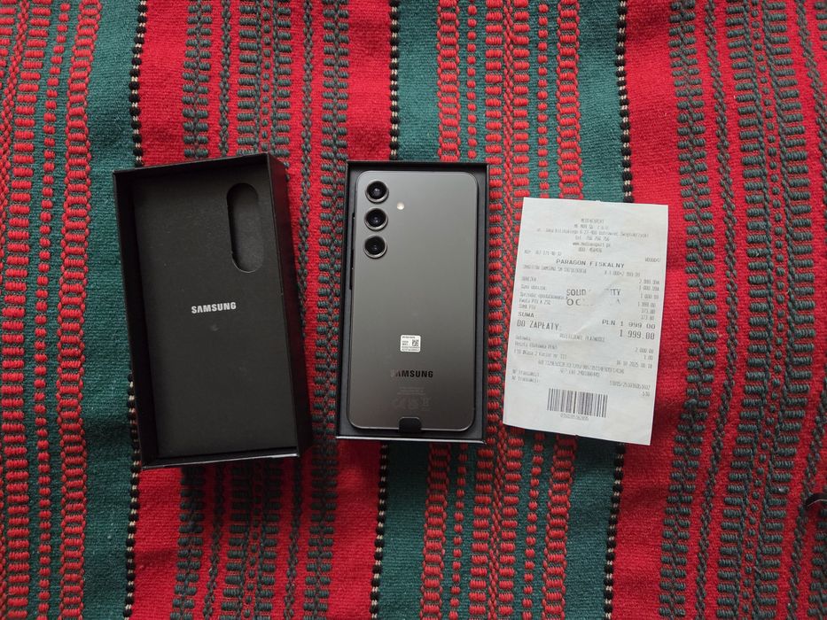 Samsung Galaxy S24 128Gb czarny + dowód zakupu z Media Expert Nowy Tel