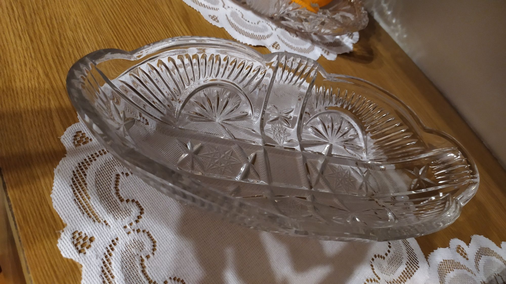 Kryształ szkło artystyczne łódka