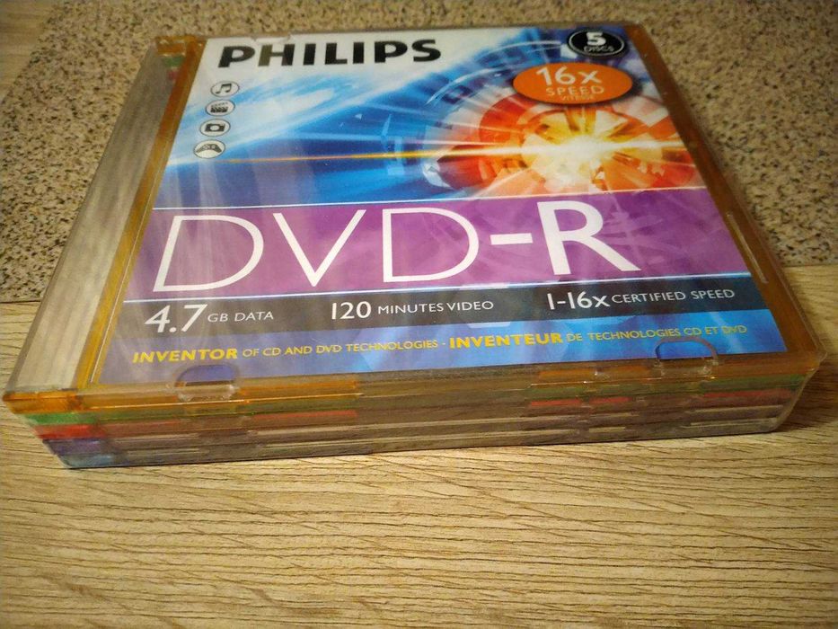 Диски DVD-R 5 шт. новые