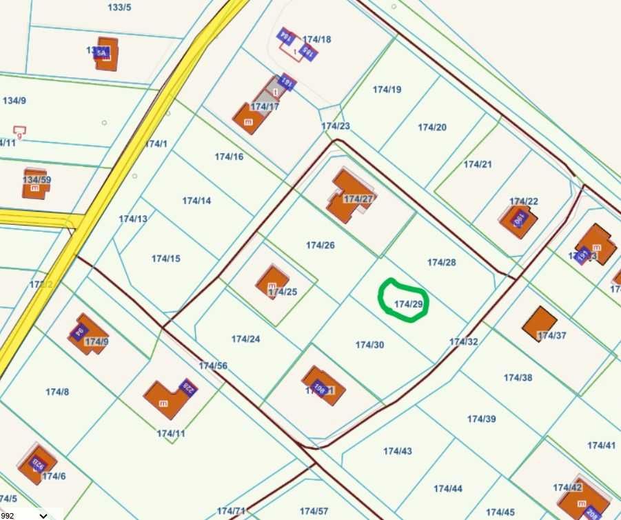 Działka 1200 m2 z MPZP
