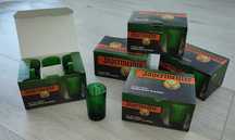 Kieliszki Jagermeister zielone komplet 6 szt oryginalne