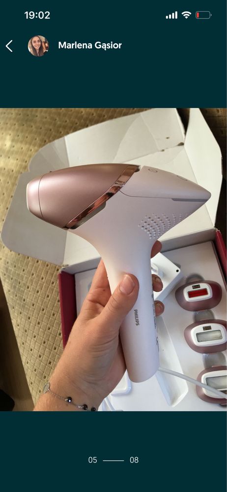 Depilator swietlny philips lumea