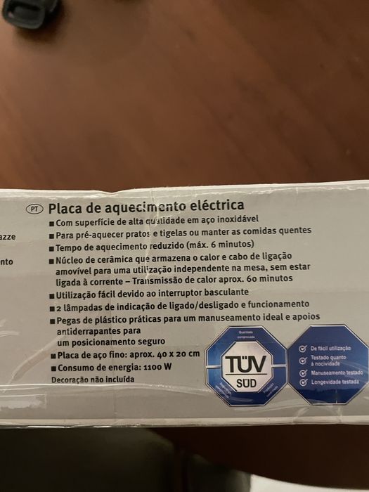 Placa Aquecedora de pratos para apoio a mesa SILVERCREST