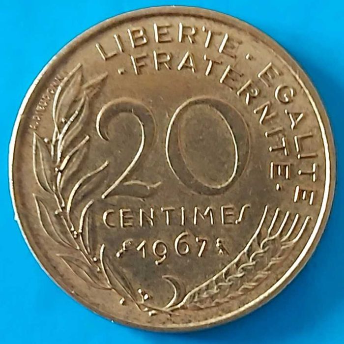 20 Cêntimos de 1967 de França