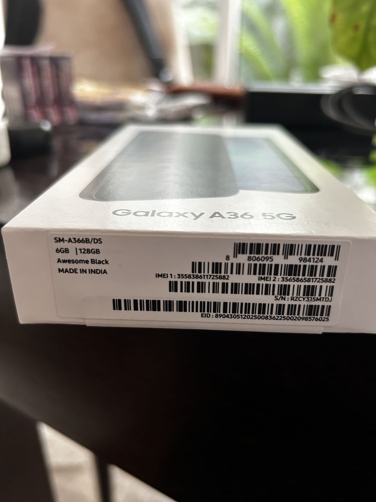 Novo em Caixa - Samsung  A36 5G