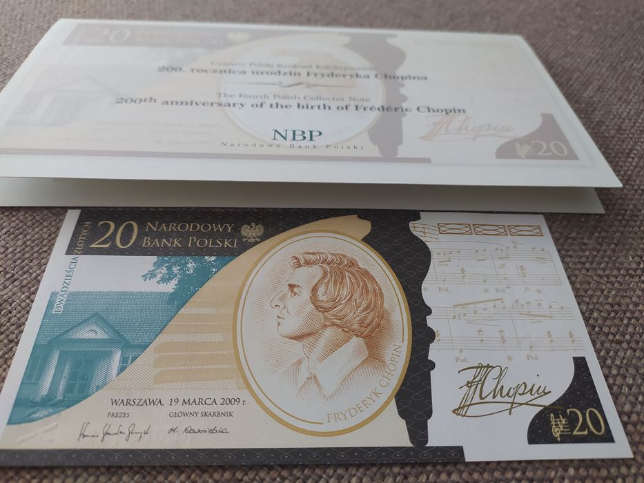 Banknot 20 zł Chopin