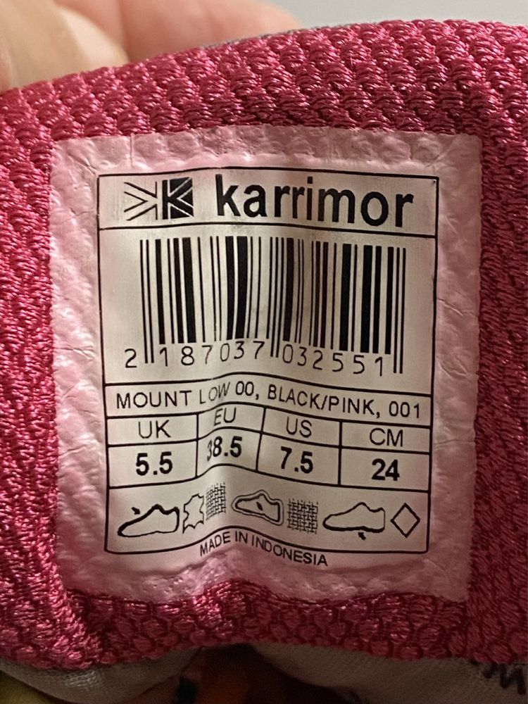 Karrimor waterproof полуботинки  кожаные 38.5 зимние кроссовки