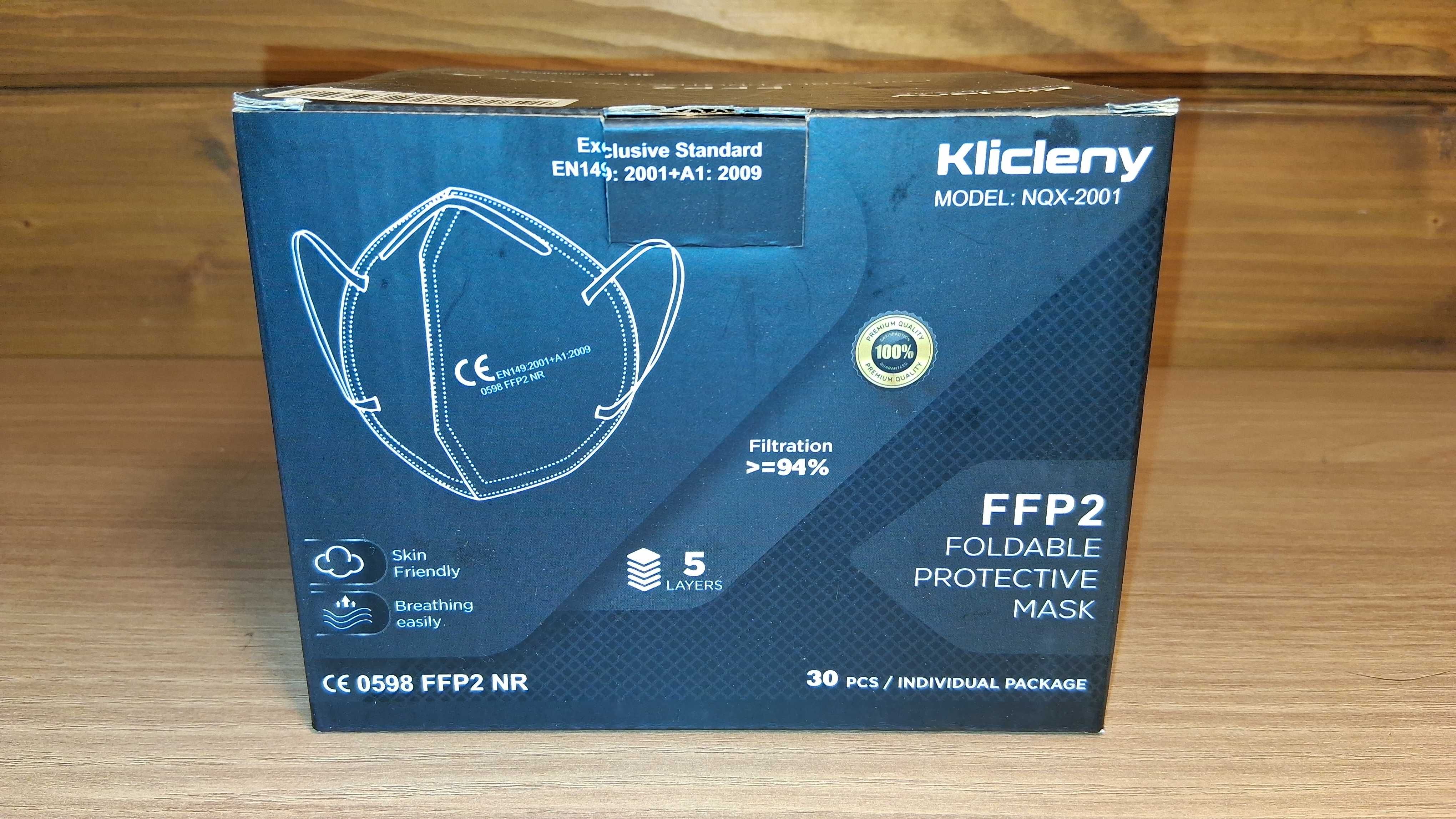 Zestaw Masek Ochronnych FFP2 Klicleny (30 szt.)