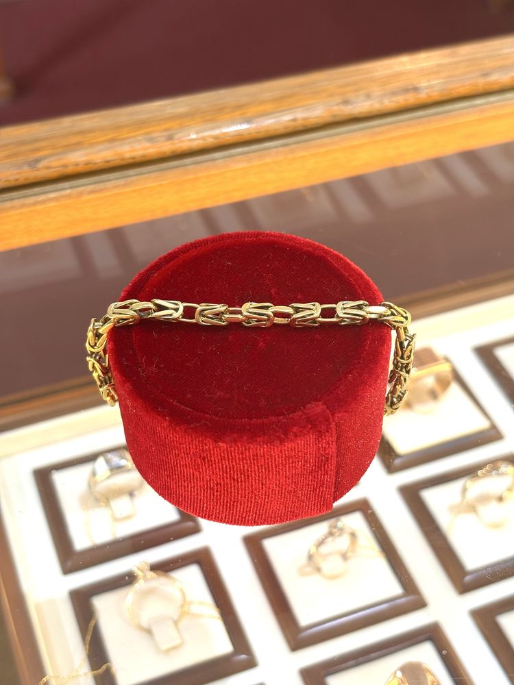 Złota bransoletka król 14k