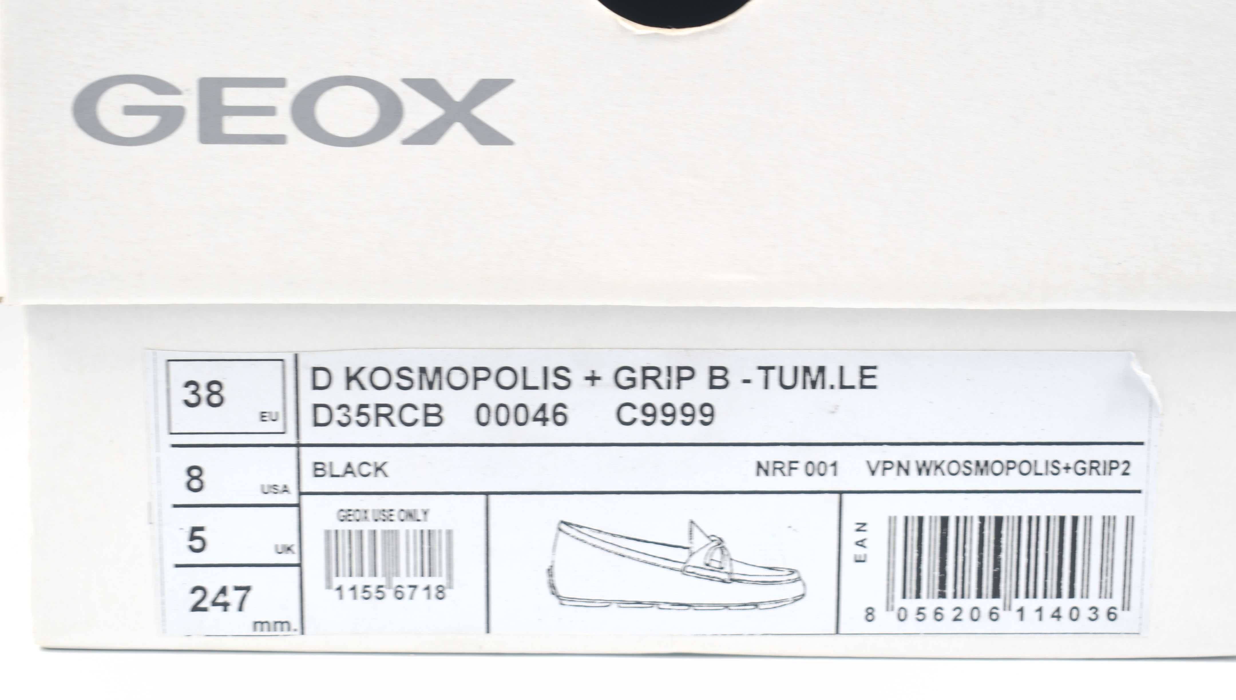 Nowe Mokasyny Geox D Kosmopolis roz. 38