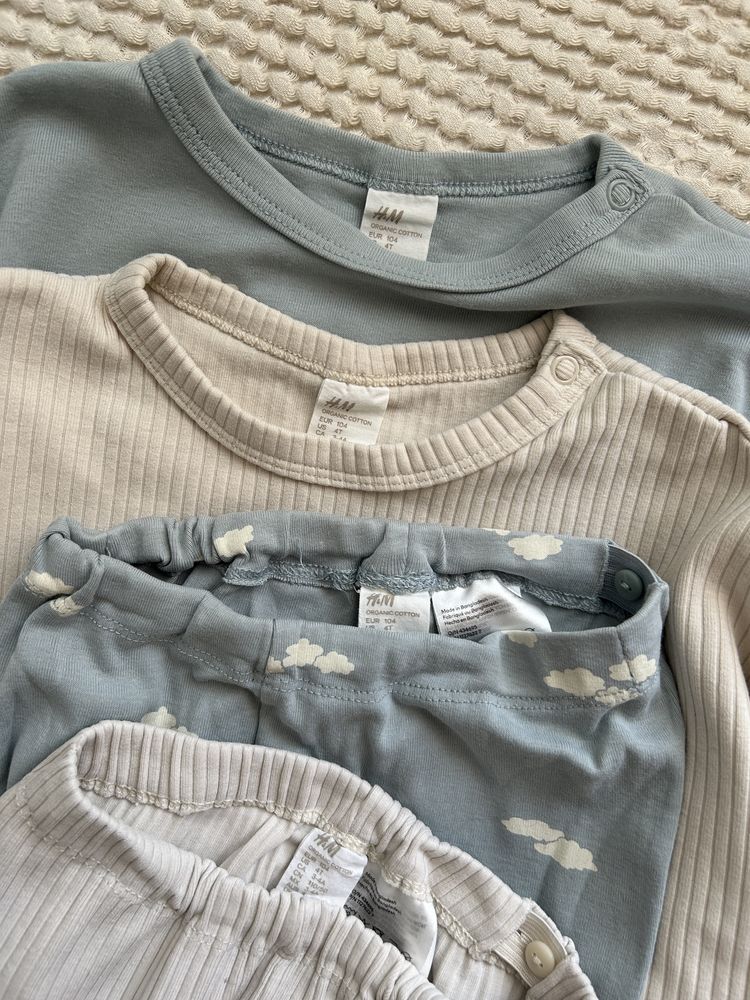 Zestaw hm h&m tshirt legginsy top oversize 104 jak Bobo Choses