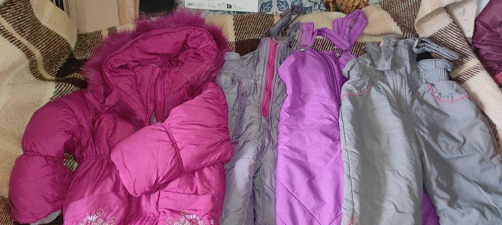 Куртка и 3 пары штанов зима комбинезон 92-98 см на 2-3 года девочка