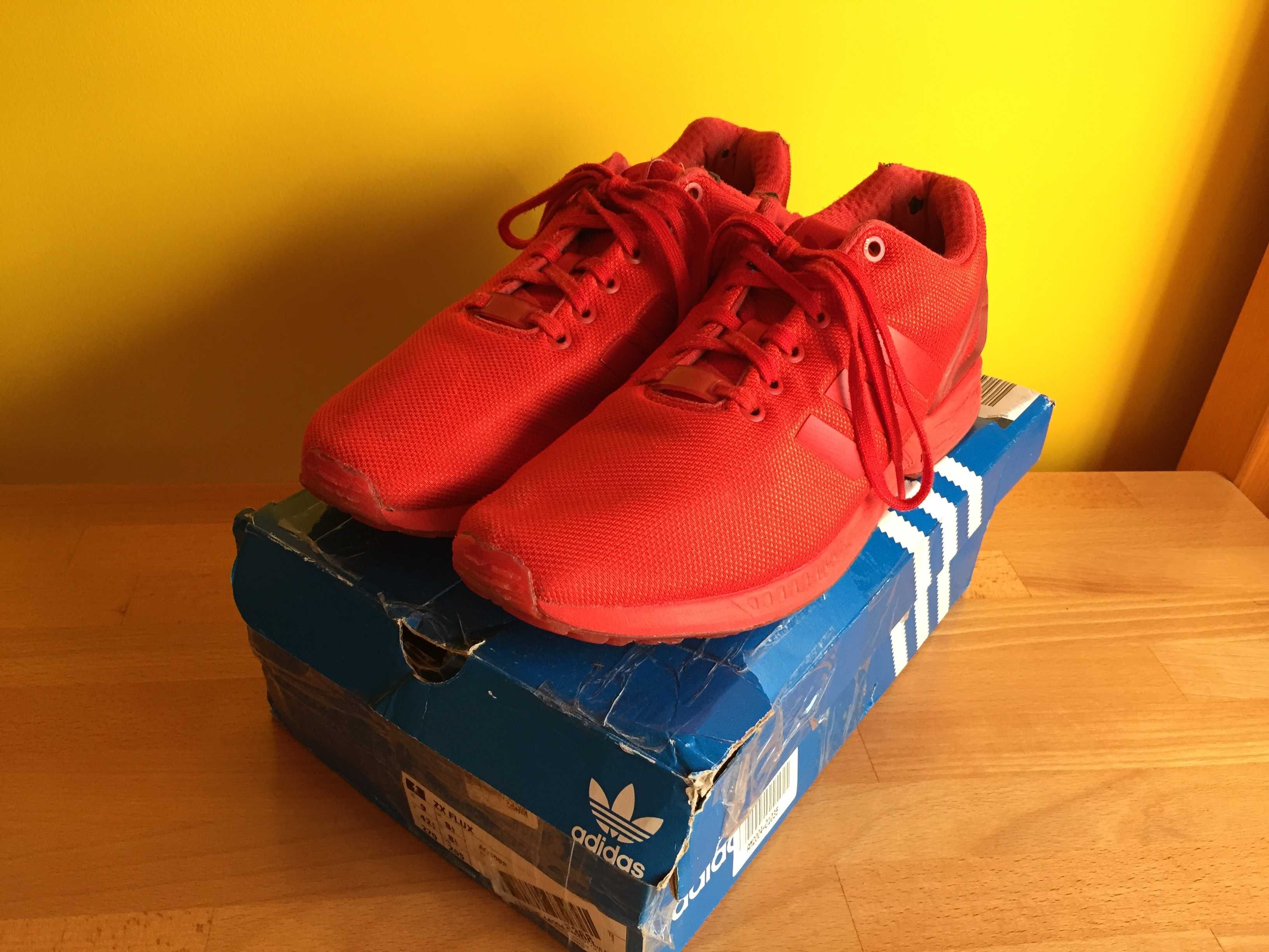 KA473 Adidas ZX Flux Red 42 2/3