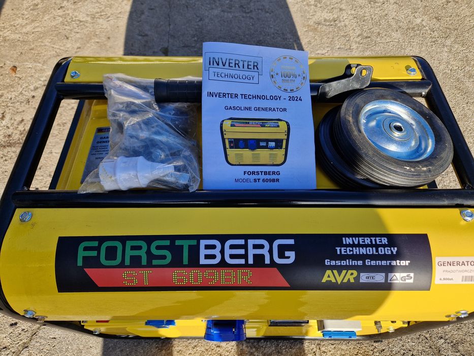Generator prądotwórczy, agregat FostBerg  ST 609BR, kompet, nowy