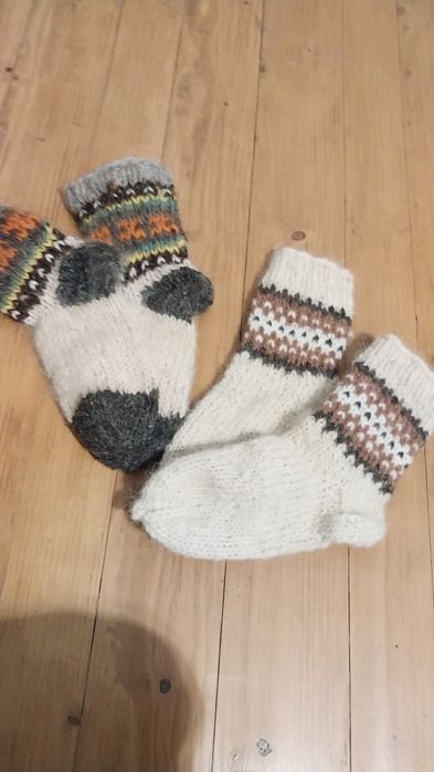 Гетры, носки из натуральной овечьей шерсти шерсти